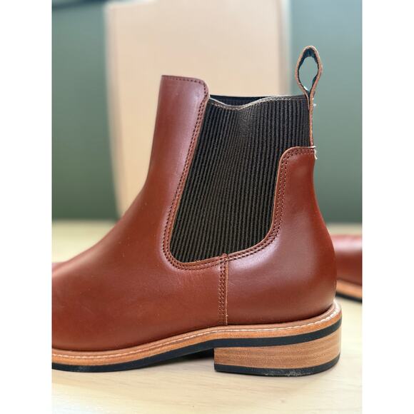 NIB Nisolo Carmen Chelsea Boots 2.0 Brandy Leather Brown Ankle Women's Size 9 - Picture 3 of 7